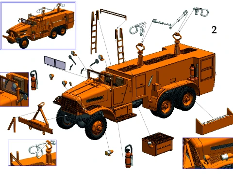 The Brockway F666 Class 155 3D Model
