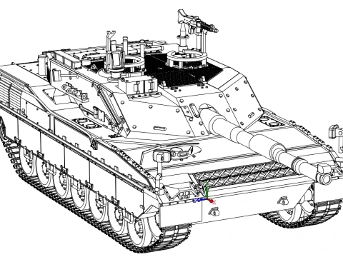 The C1 Ariete MBT 3D Model
