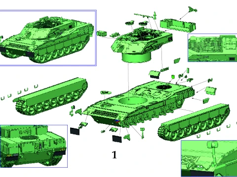 The C1 Ariete MBT 3D Model