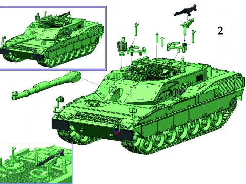 The C1 Ariete MBT 3D Model