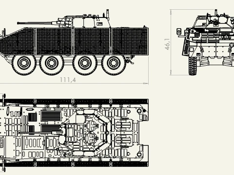 KTO Rosomak 3D Model