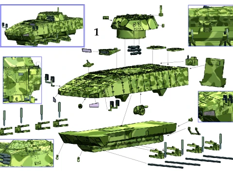 KTO Rosomak 3D Model