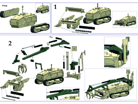 MULTI MISSION EOD ROBOTIC SYSTEM MV-4 3D Model