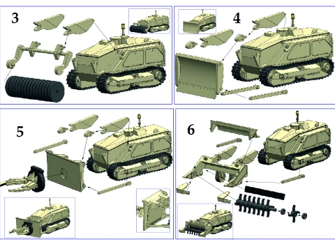 MULTI MISSION EOD ROBOTIC SYSTEM MV-4 3D Model