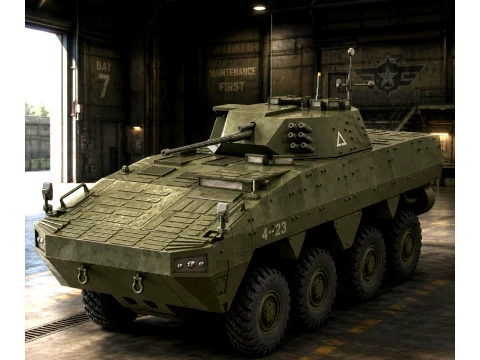 Patria AMV 8x8 3D Model