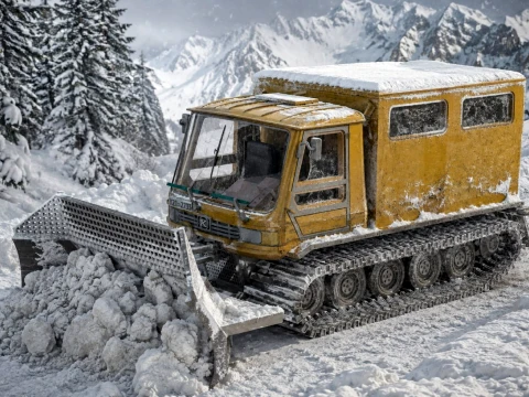 Kassbohrer Pistenbully 3D Model