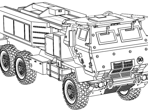 M412 HIMARS 3D Model
