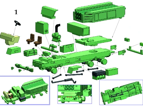 M412 HIMARS 3D Model