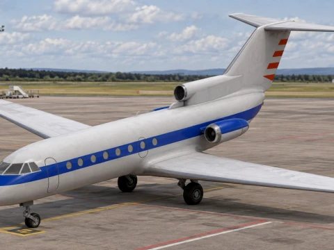 Yak-40 Modelo 3D