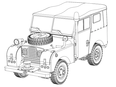 Tempo Land Rover 86 3D Model