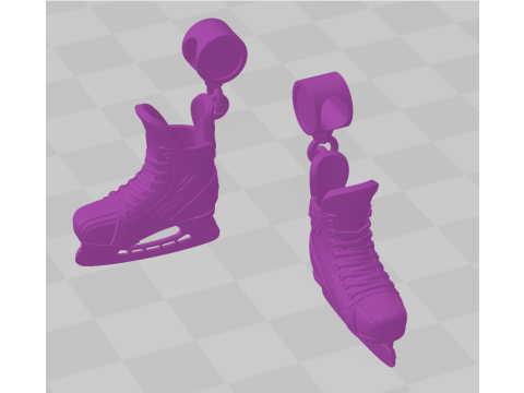 Hockey skate pendant 3D Принт Модель