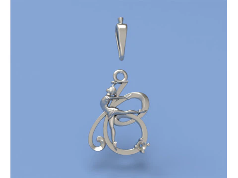 Подвеска гимнастическая лента Б 3D Принт Модель