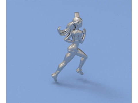 Form running girl 3D प्रिंट मॉडल