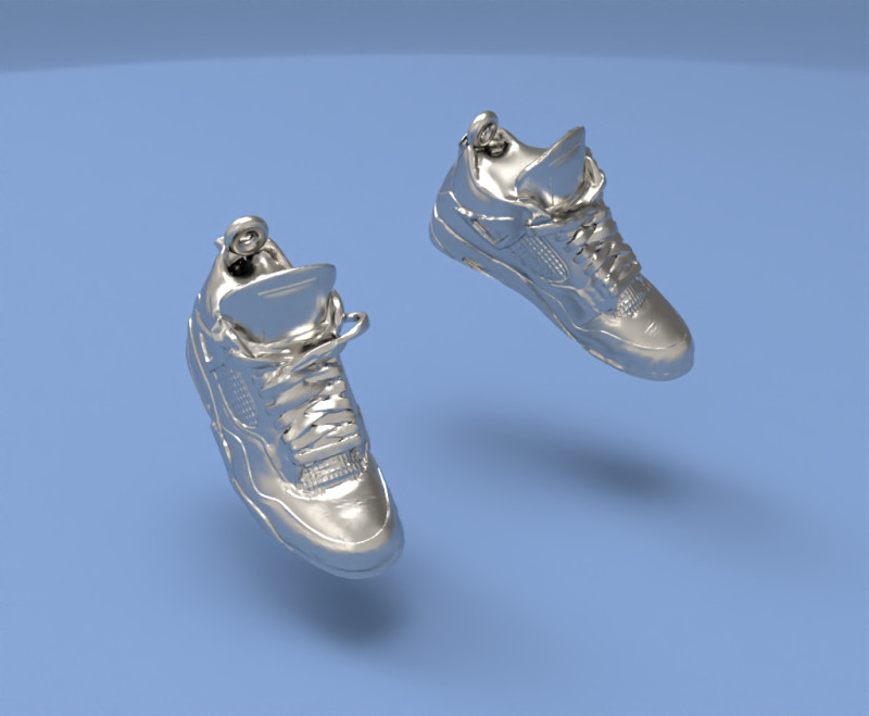 Sneaker airjordan pendant 3D-printmodel .c4d .max .obj .3ds .fbx .stl .blend 