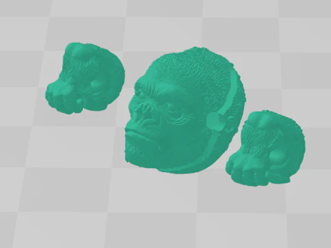 Pendant beads king kong 3D Print Model