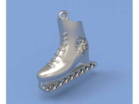 Figure skates pedant 3D Принт Модель