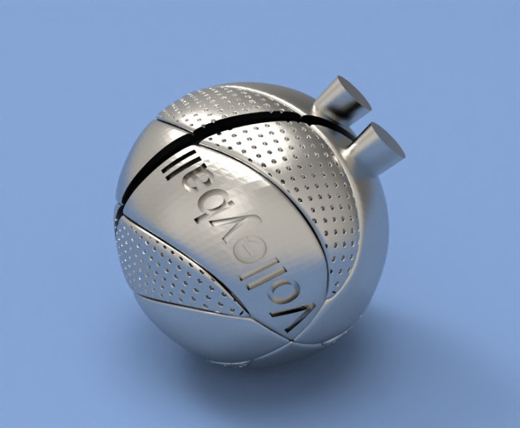 Volleyball ball model 3D Print Model .c4d .max .obj .3ds .fbx .stl .blend 