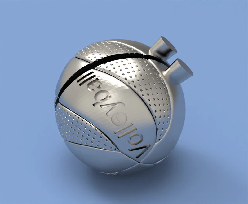 Volleyball ball model 3D Print Model .c4d .max .obj .3ds .fbx .stl .blend