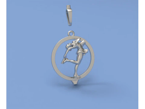 Pingente de patina&ccedil;&atilde;o art&iacute;stica01 Modelo de Impressão 3D