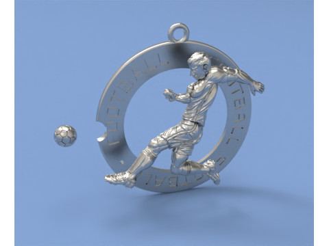 Football pendant 3D Print Model