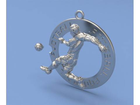 Football pendant 3D Print Model