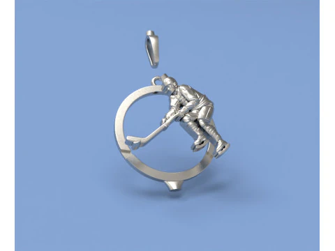 Hockey pendant 3D Print Model