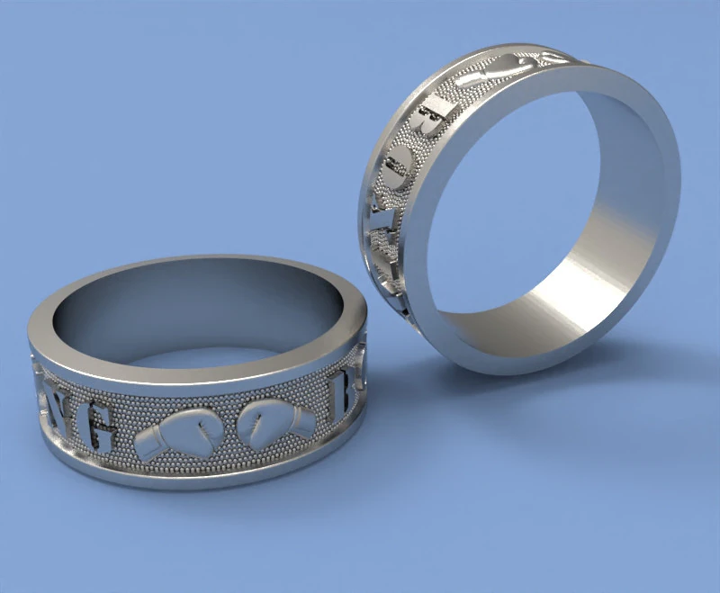Ring boxing 3D Print Model .c4d .max .obj .3ds .fbx .stl .blend 