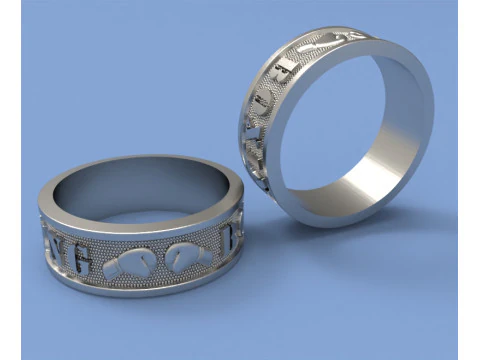 リングボクシング 3Dプリントモデル