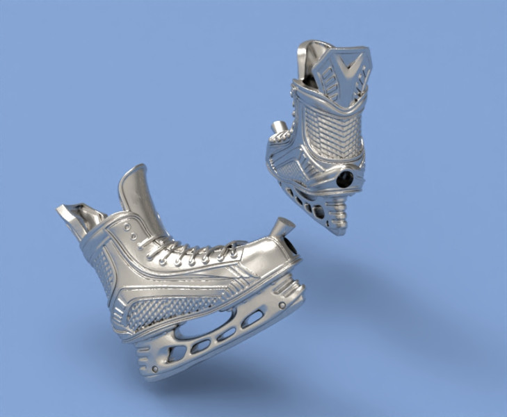 Hockey skate bead Model Cetak 3D .c4d .max .obj .3ds .fbx .stl .blend