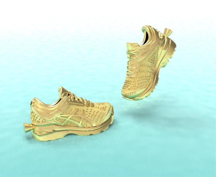 Sneaker model Model Cetak 3D .c4d .max .obj .3ds .fbx .stl .blend 
