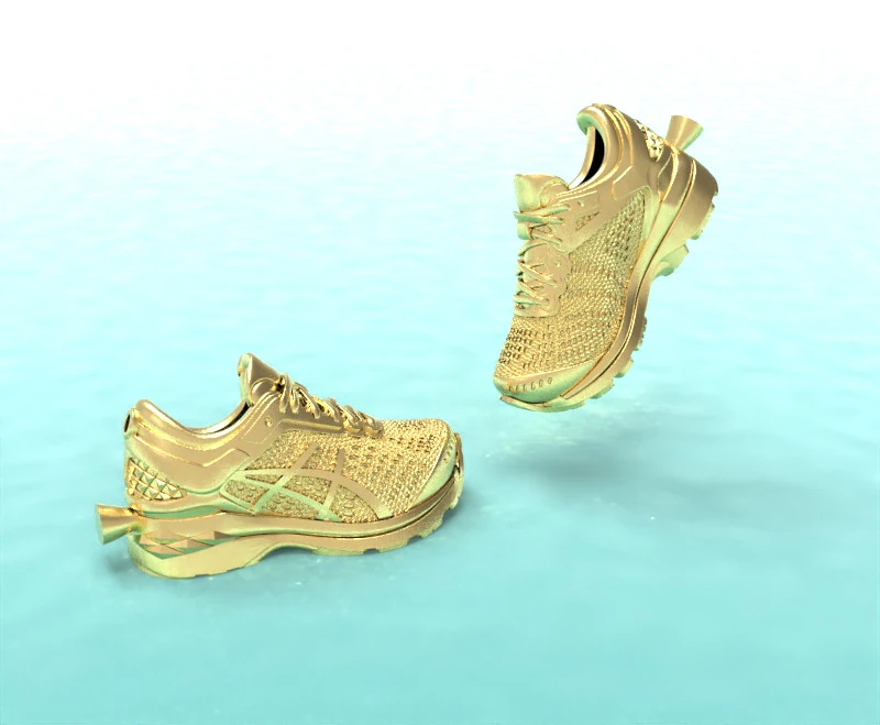 Sneaker model 3D Print Model .c4d .max .obj .3ds .fbx .stl .blend 