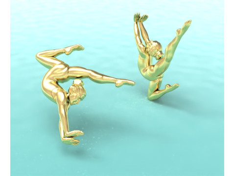 Model gymnast 3D प्रिंट मॉडल