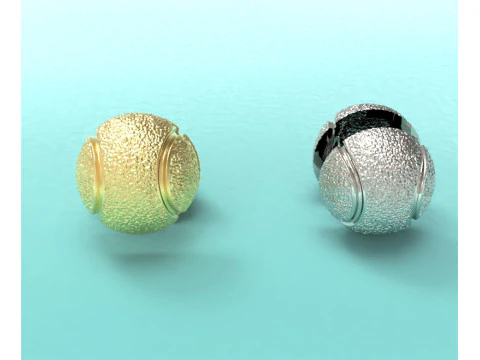 Modelo de bola de t&ecirc;nis Modelo de Impressão 3D