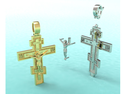 Orthodox cross 3D Print Model