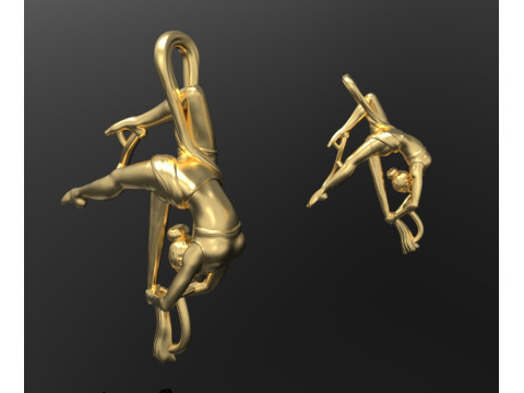 Gymnast pendant Model do druku 3D