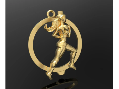 Runner pendant 3D Print Model