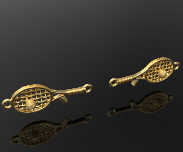 Tennis bracelet link 3D Print Model .c4d .max .obj .3ds .fbx .stl .blend
