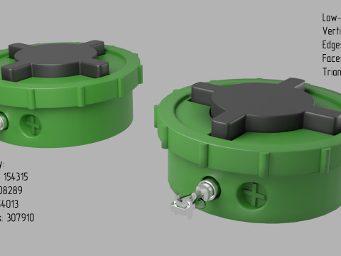 Mine PMN-2 3D-Modell