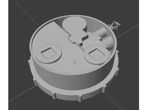 Mine PMN-2 3D-Modell