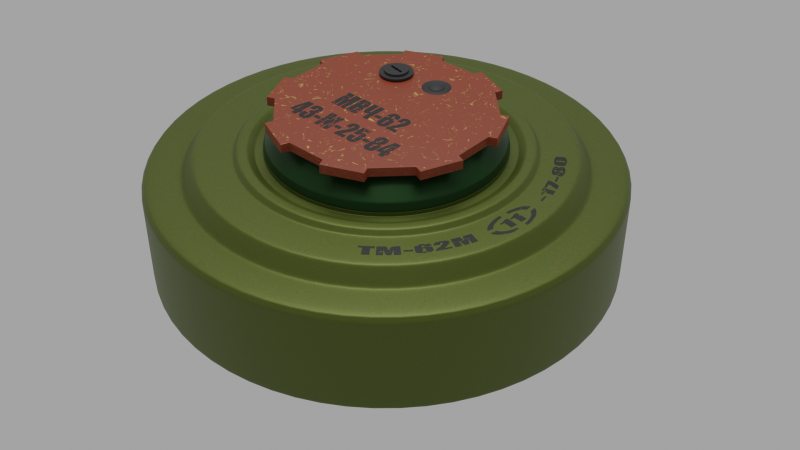 Mine TM-62M Model 3D .c4d .max .obj .3ds .fbx .stl .blend 