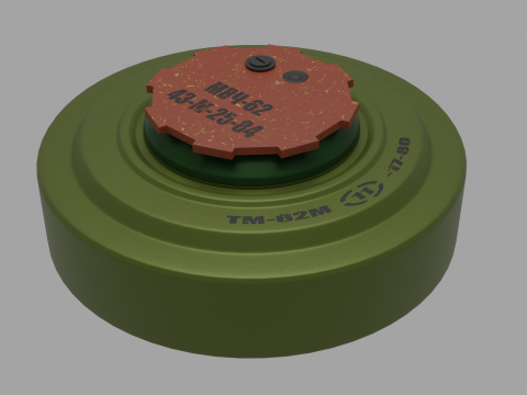 Mine TM-62M 3D-Modell