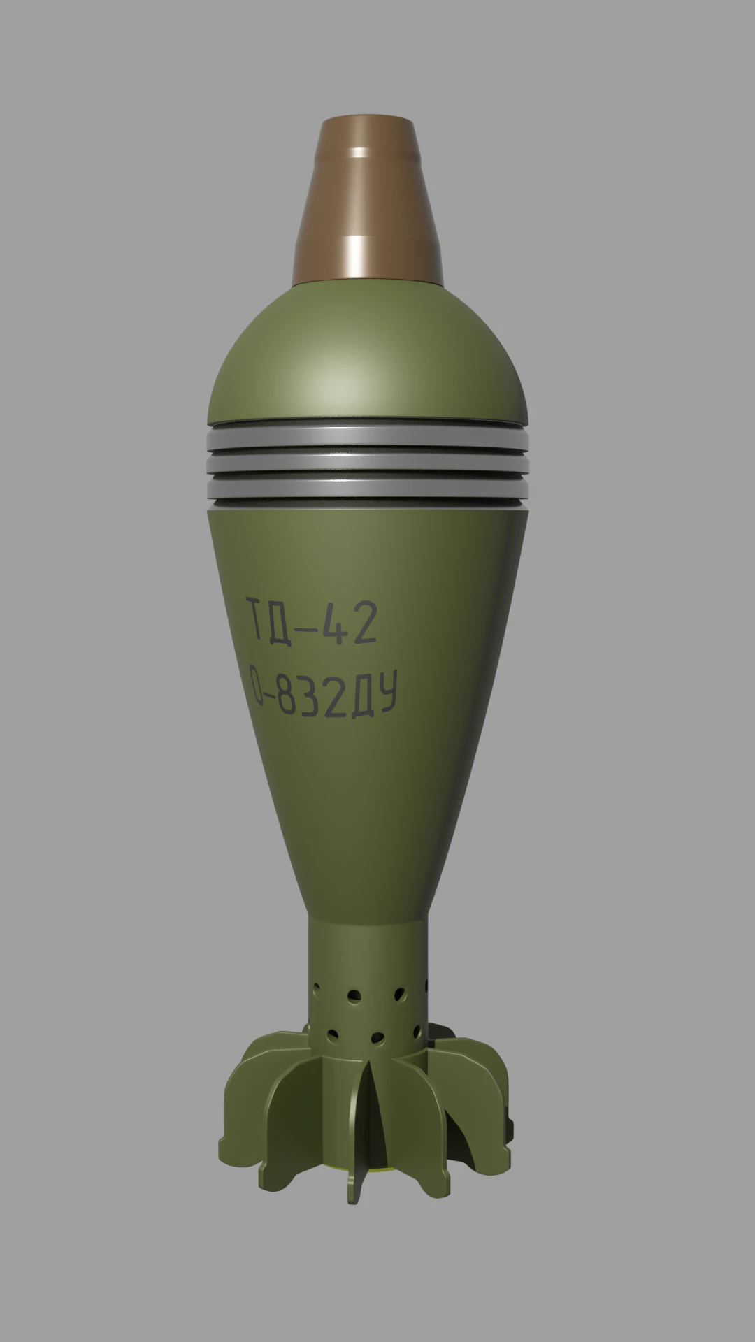 M&iacute;a 82mm Modelo 3D .c4d .max .obj .3ds .fbx .stl .blend 