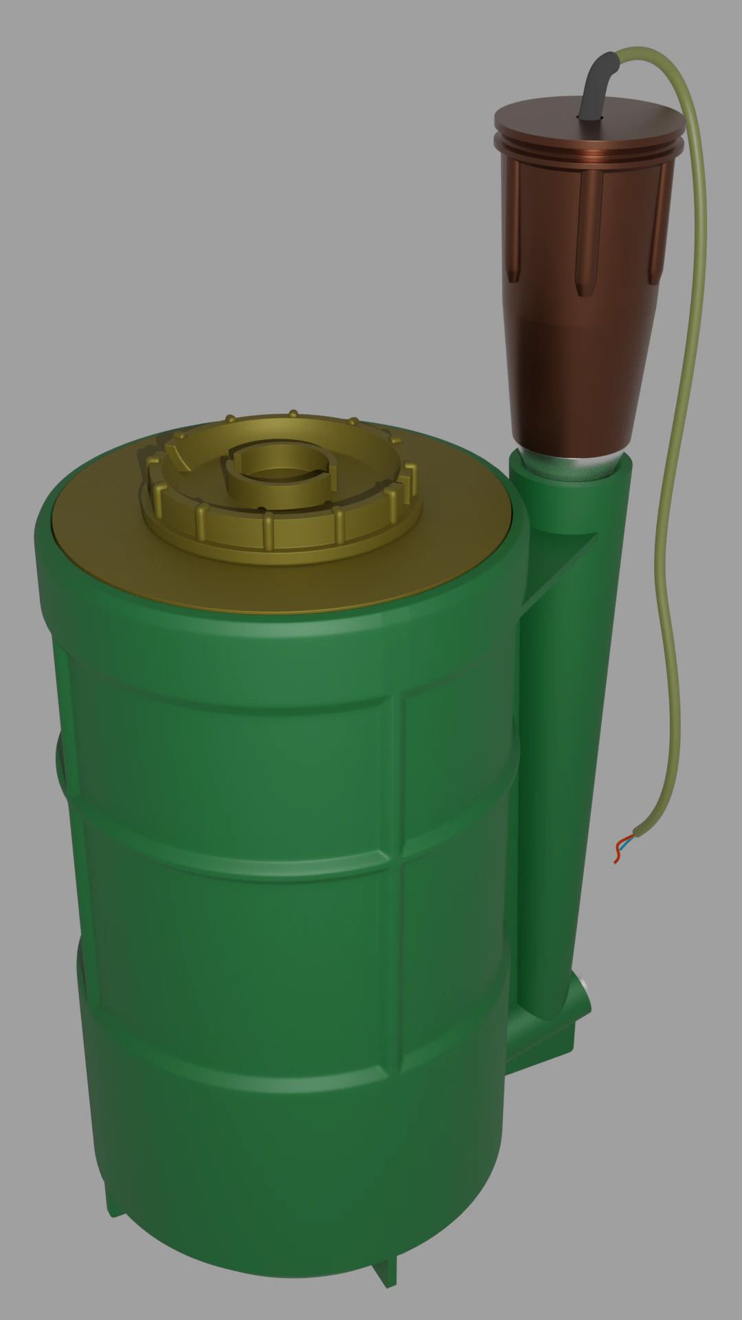 Mine POB 3D Model .c4d .max .obj .3ds .fbx .stl .blend 