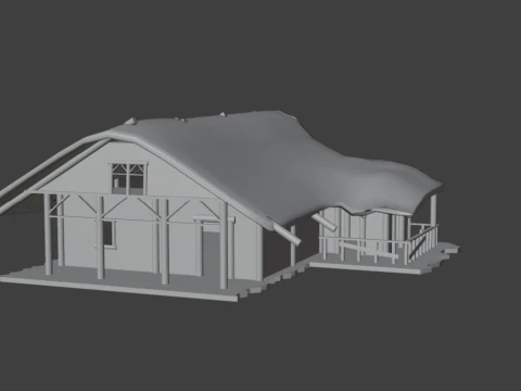 Hut 3D Model