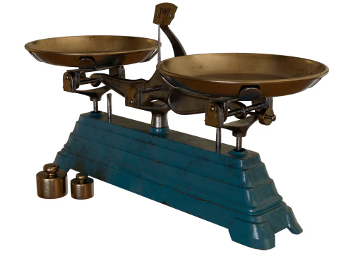 Traditional Chinese Herbs Weight Scales 3D Model