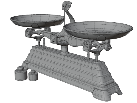 Traditional Chinese Herbs Weight Scales 3Dモデル