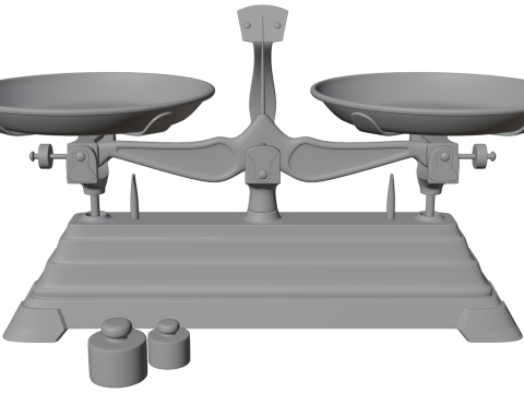 Traditional Chinese Herbs Weight Scales 3Dモデル