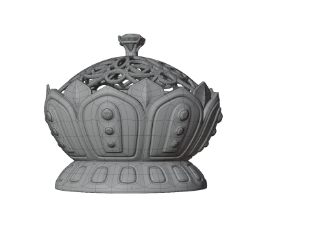 Ceramic Incense Burner Pot 3D मॉडल