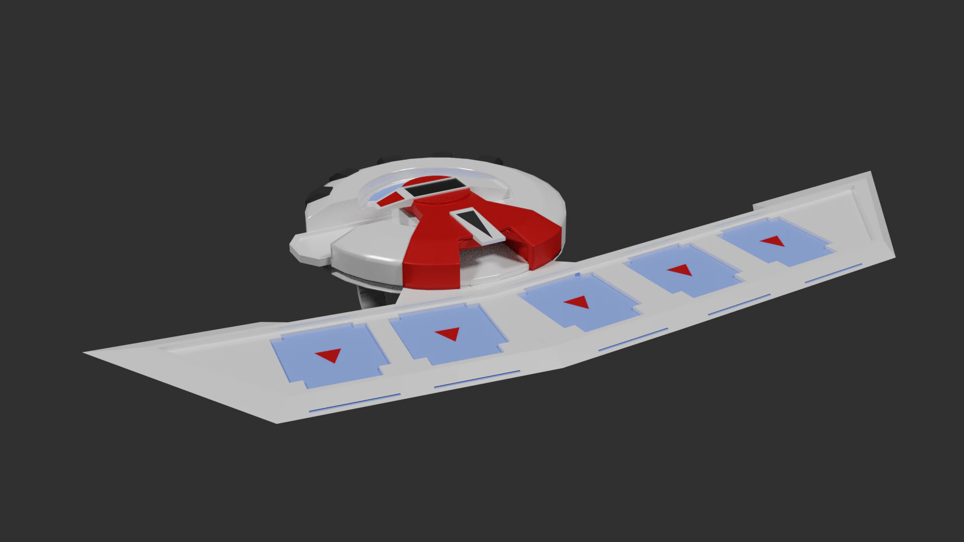 Yu Gi Oh Duel Disc 3D Model .c4d .max .obj .3ds .fbx .stl .blend 