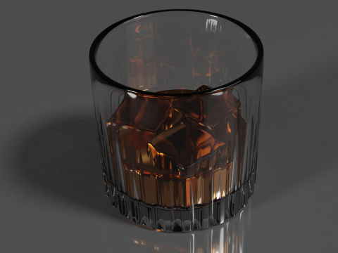 Whisky Glass High Quality Modelo 3D